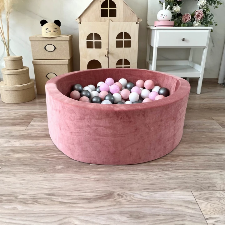 set -ballpit30x90 - Velvet Dirty Pink - white, silver, powder pink, baby pink.jpeg