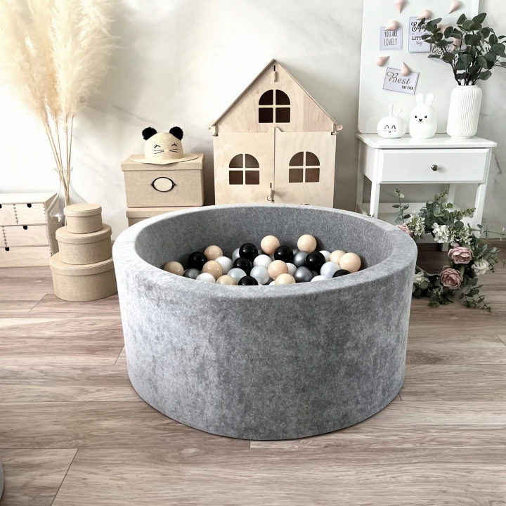 set - ballpit40x90 - Velvet Grey Melange - white, pearl, silver, beige, black.jpeg