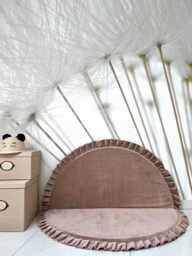 Velvet foldabe  playmats beige-round 8.jpeg