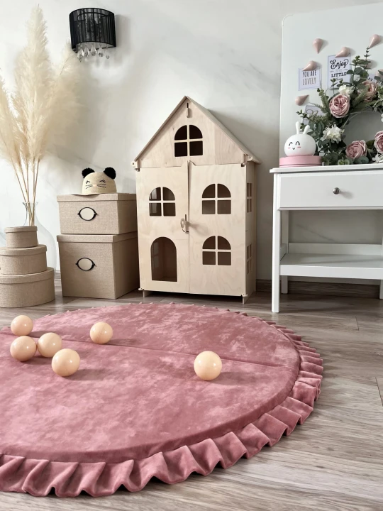 Velvet foldabe  playmats dirtypink-round 2.jpeg