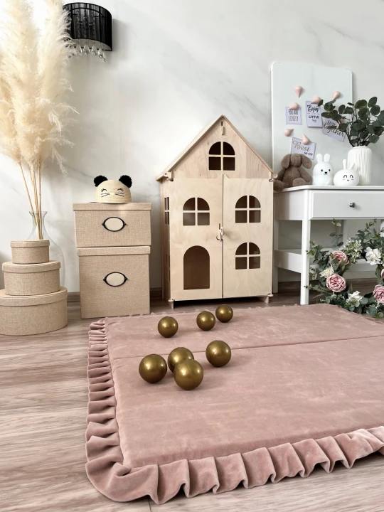 Velvet foldabe  playmats beige-square 3.jpeg