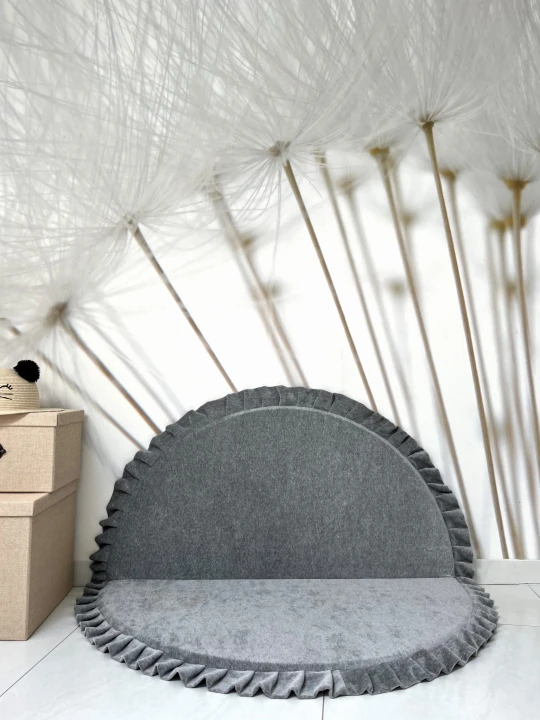 Velvet foldabe  playmats grey melange-round 8.jpeg