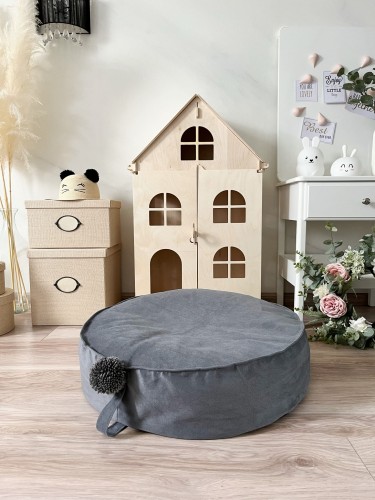 pufa worek dla dziecka mała szary.jpeg