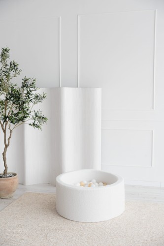 Suchy basen z kulkami dla dzieci boucle biały