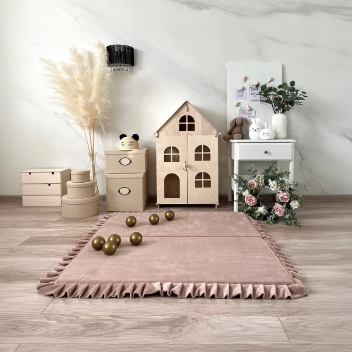 Velvet foldabe  playmats beige-square 1.jpeg