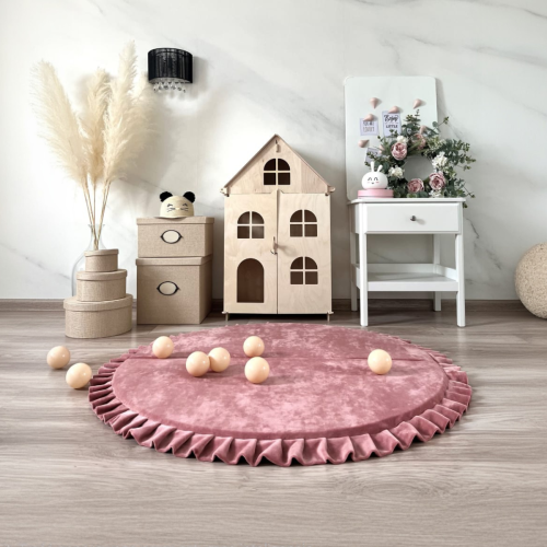 Velvet foldabe  playmats dirtypink-round 1.jpeg