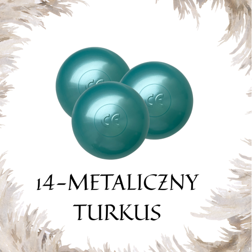 Piłeczki - Metaliczny turkus